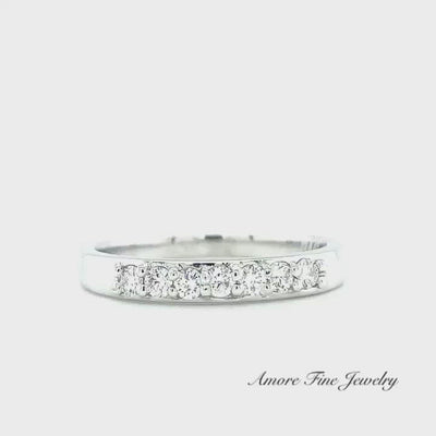 Platinum Shared Prong Women's .30 Carat Diamond Wedding Ring