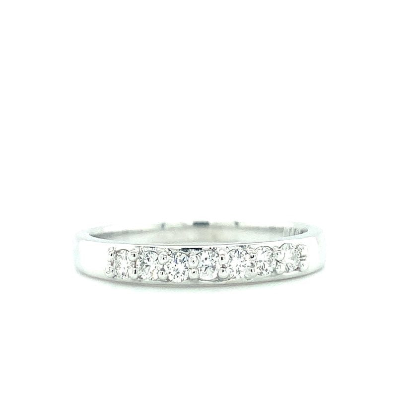 Platinum Shared Prong Women's .30 Carat Diamond Wedding Ring