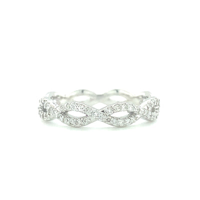 Infinity Diamond Wedding Ring