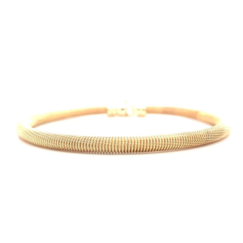 Flexible Gold Bangle Bracelet