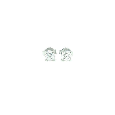 Half Carat Diamond Stud Earrings