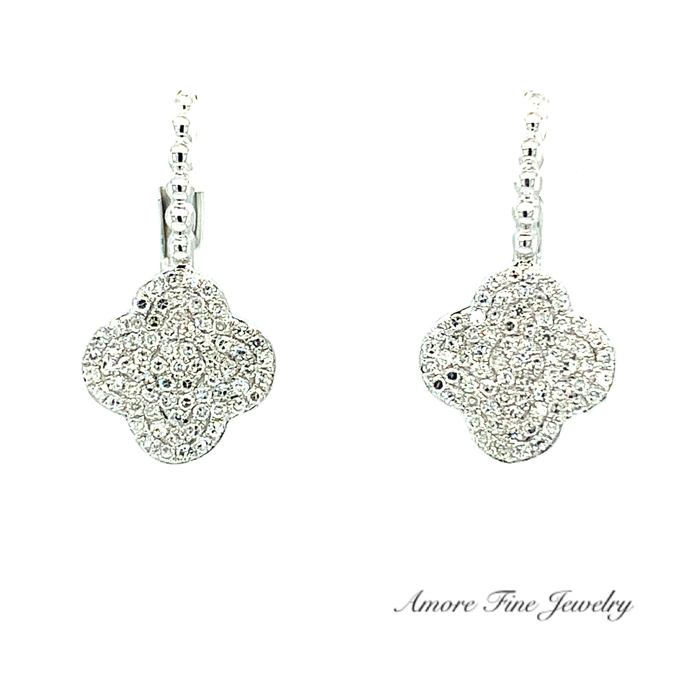 Flower Cluster Diamond Earrings