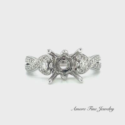 Elegant Diamond Engagement Ring Setting