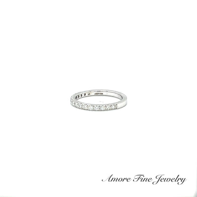 White Gold Split Prong Wedding Band