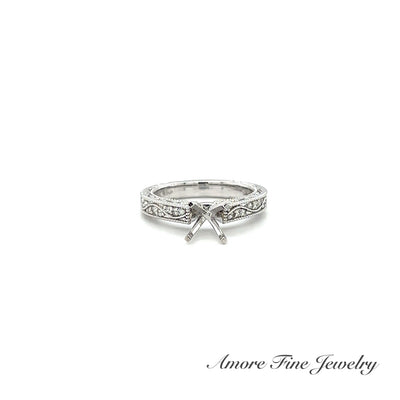 Beautiful White Gold Engagement Ring Setting