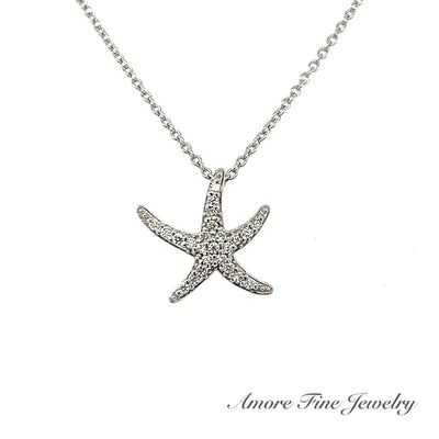 Amore's Diamond Starfish Necklace