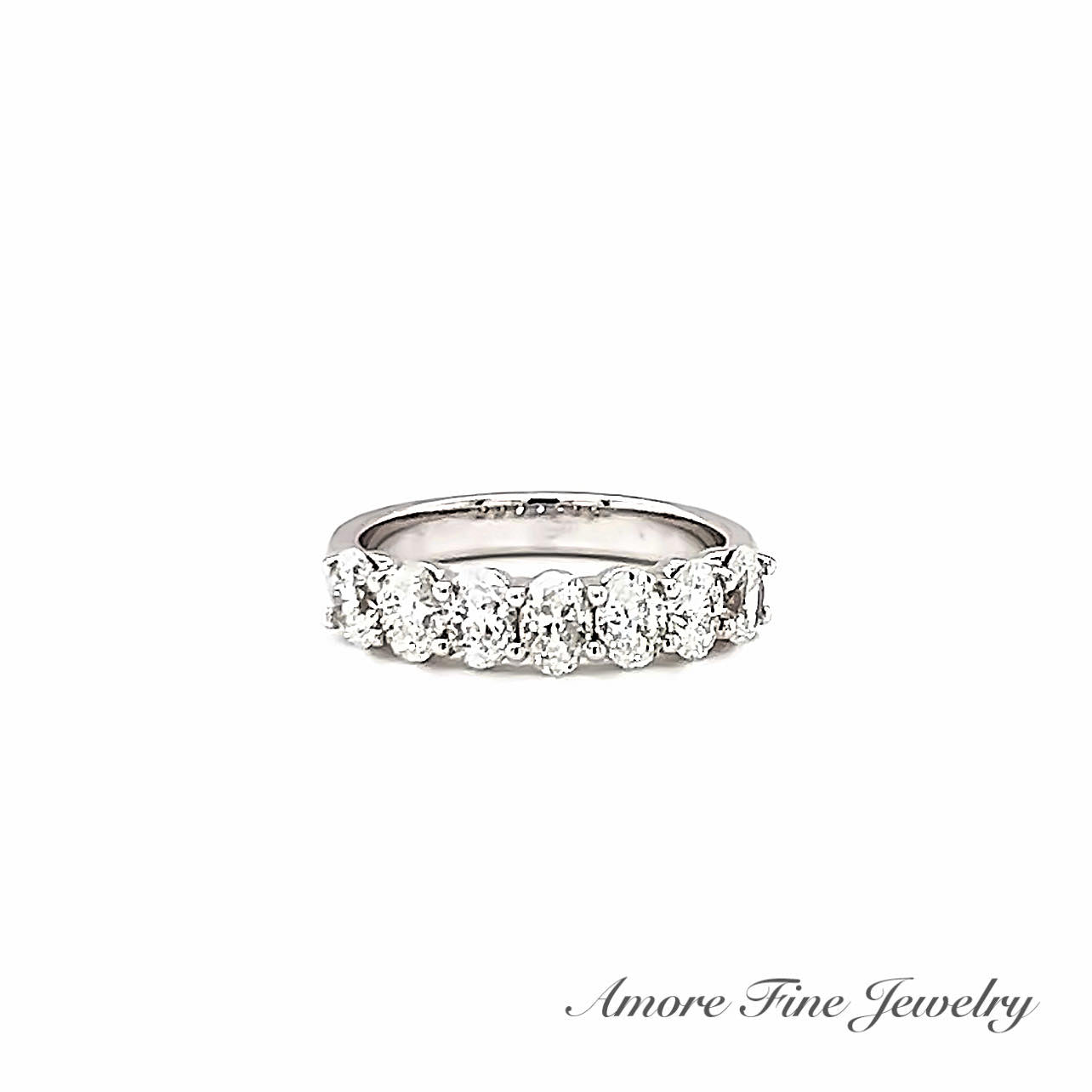 Natural Oval Diamond Wedding Ring