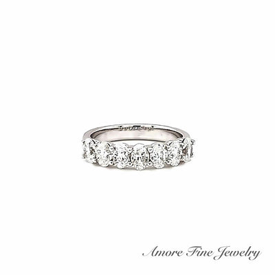 Natural Oval Diamond Wedding Ring