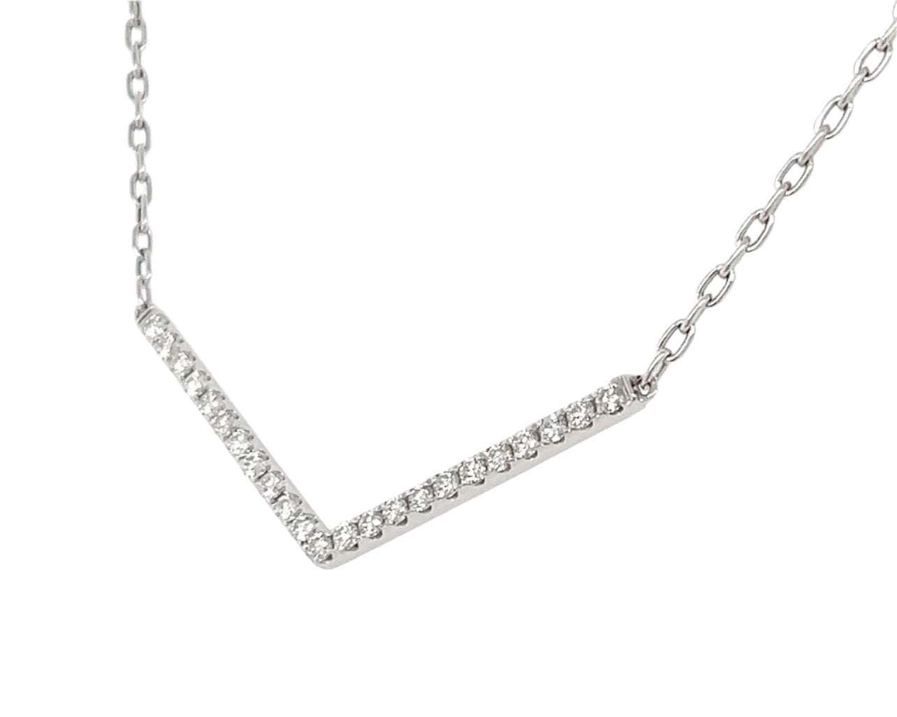 Diamond Chevron Necklace