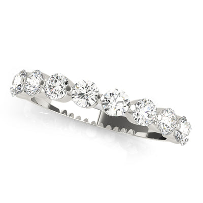 Single Shared Prong Wedding Ring