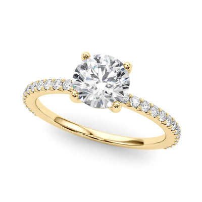 Diamond Band Engagement Ring