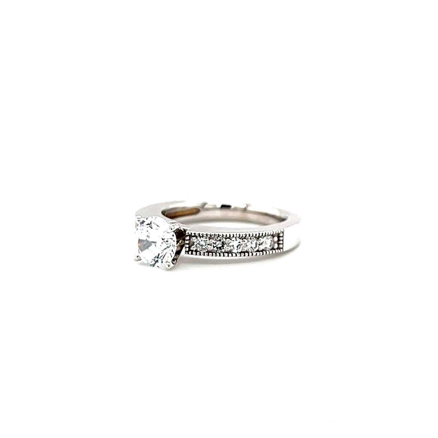 Faux Channel Engagement Ring Setting