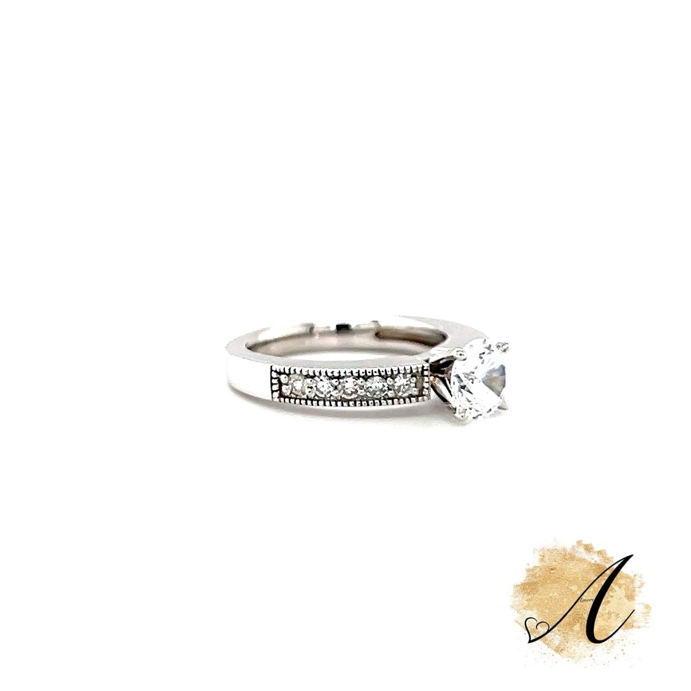 Faux Channel Engagement Ring Setting