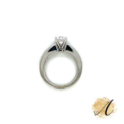 Faux Channel Engagement Ring Setting