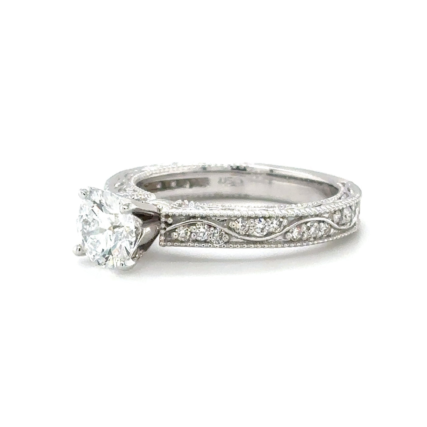 Beautiful White Gold Engagement Ring Setting