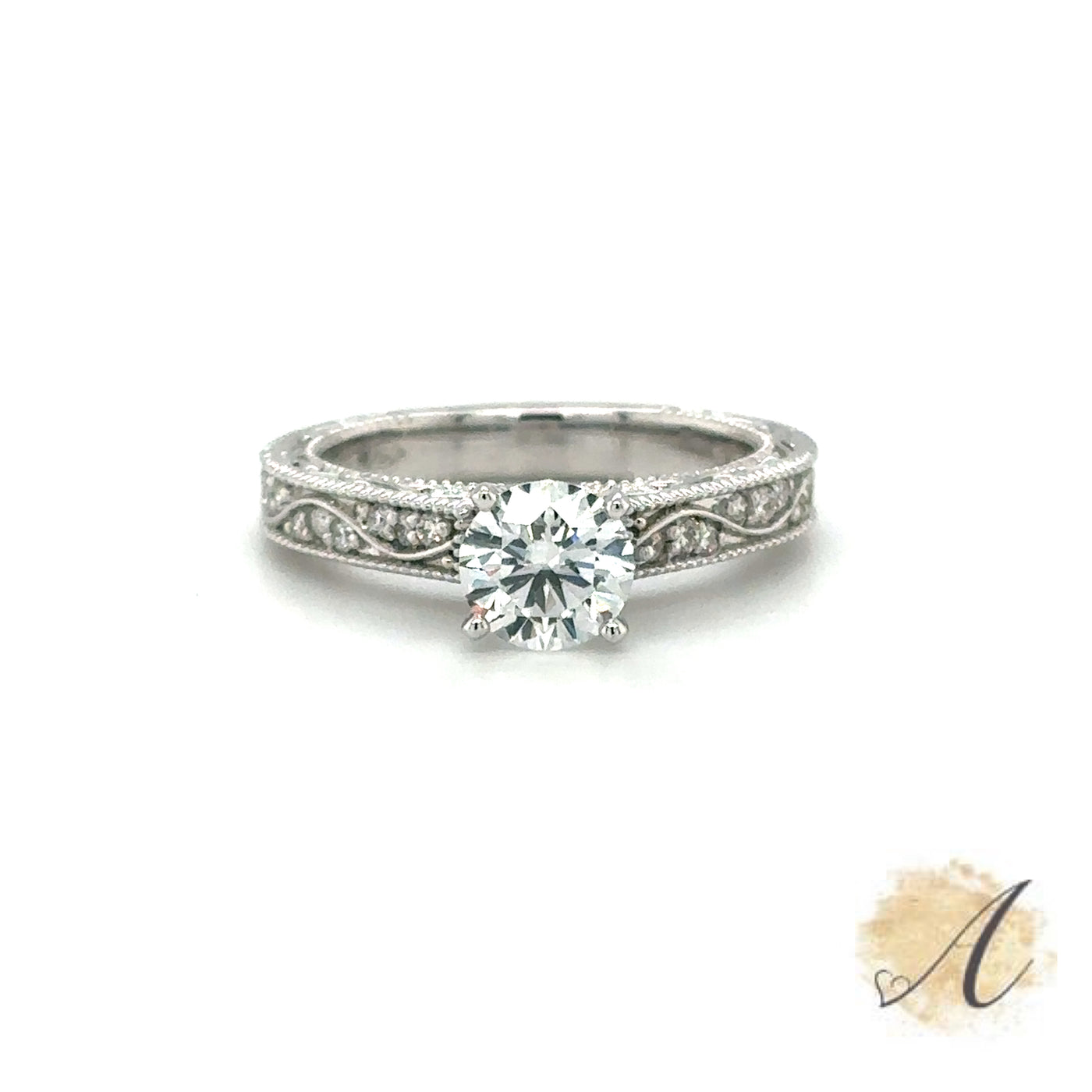 Beautiful White Gold Engagement Ring Setting