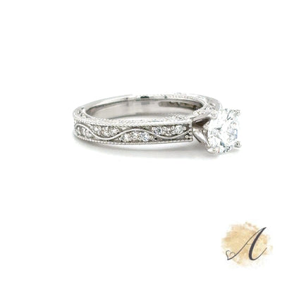 Beautiful White Gold Engagement Ring Setting
