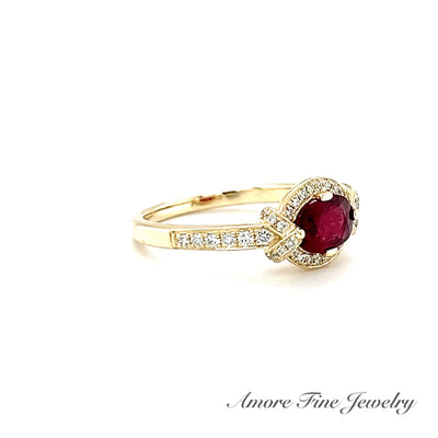 Stunning Siamese Ruby Ring