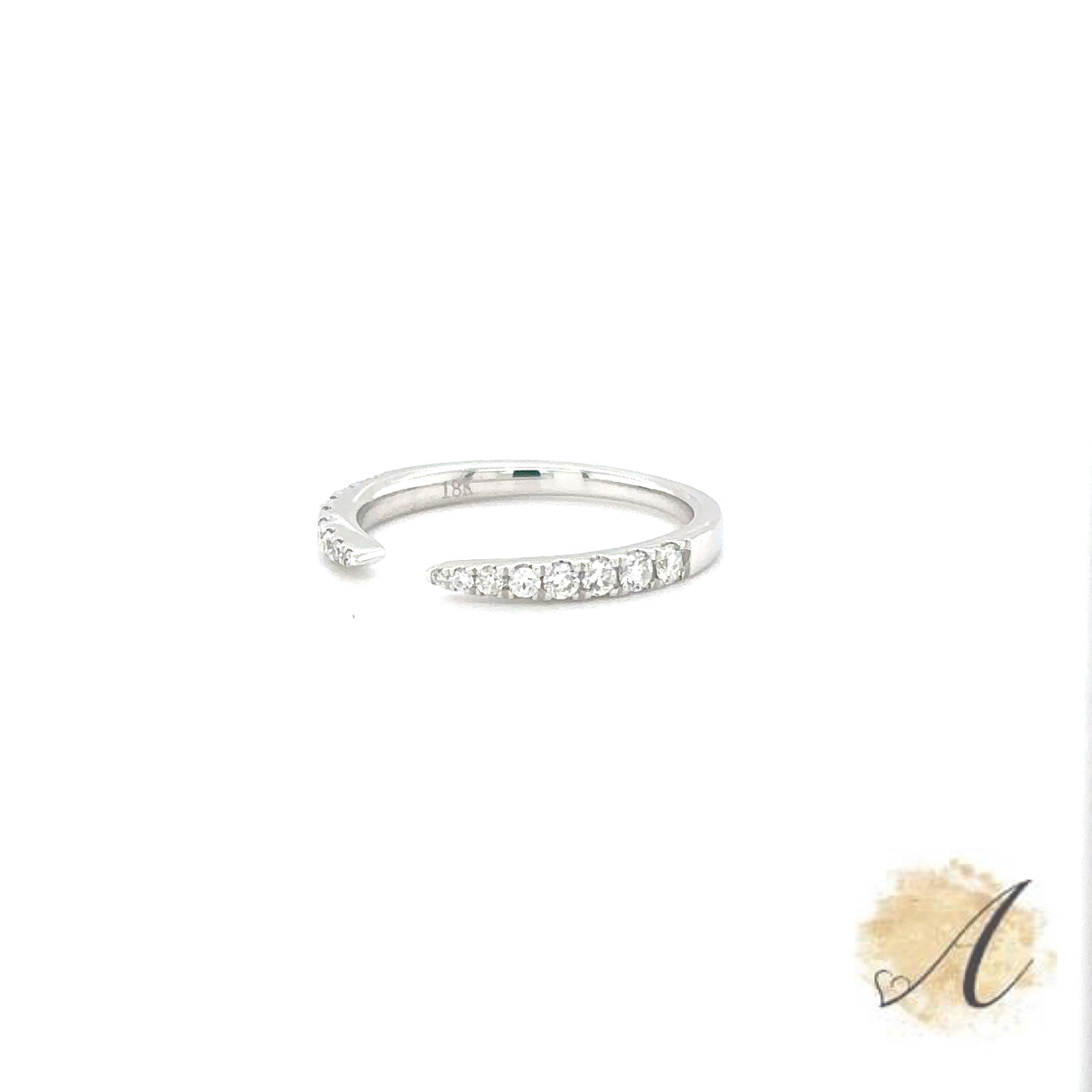 Pinched Diamond Ring
