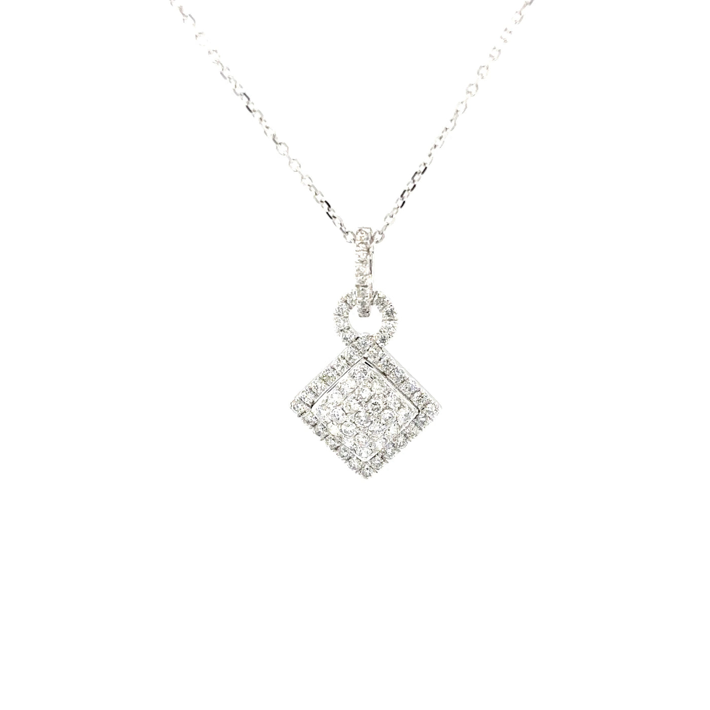 Rectangle Diamond Pendant