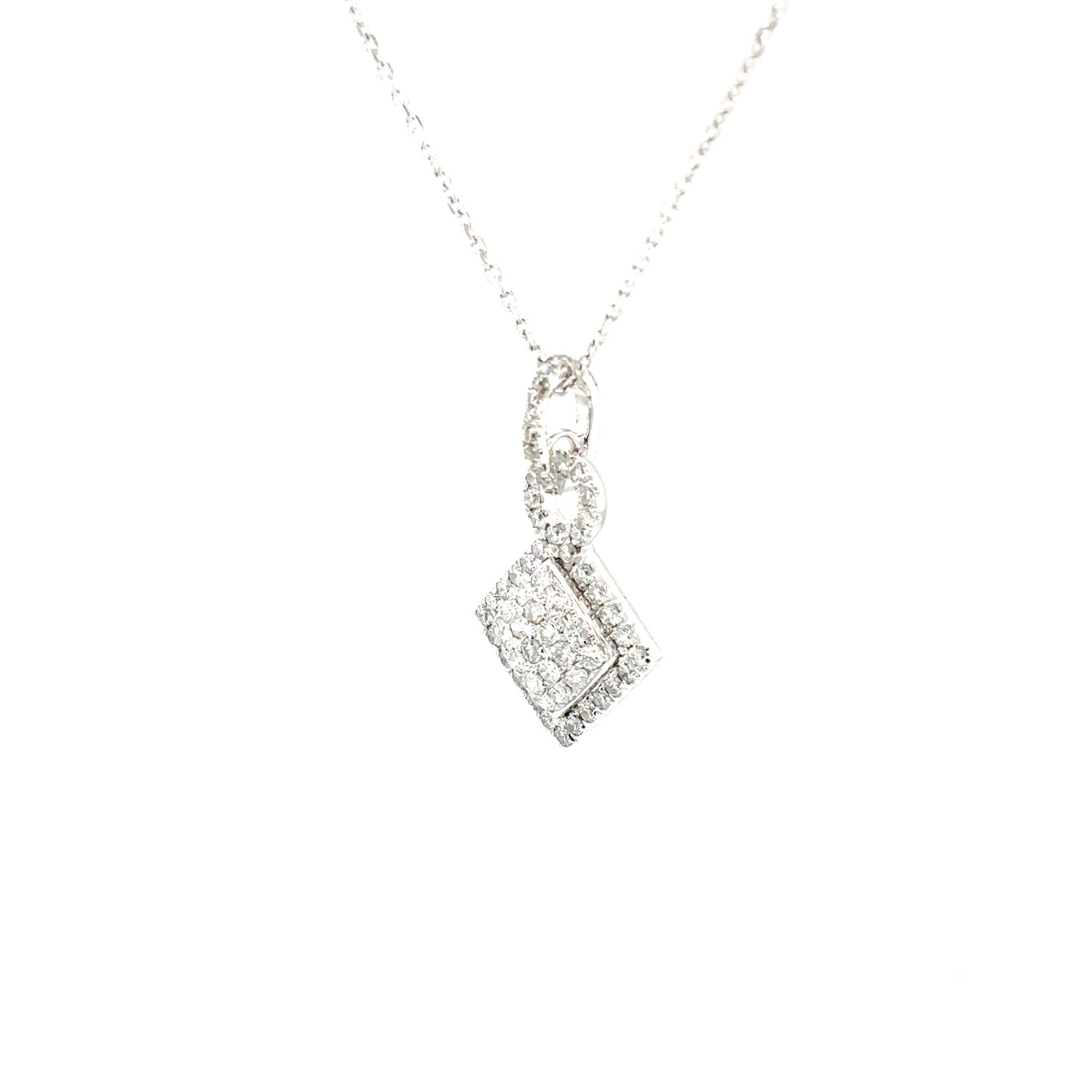 Rectangle Diamond Pendant