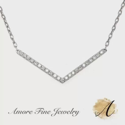 Diamond Chevron Necklace