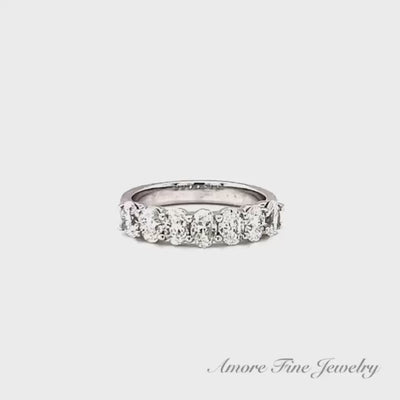 Natural Oval Diamond Wedding Ring