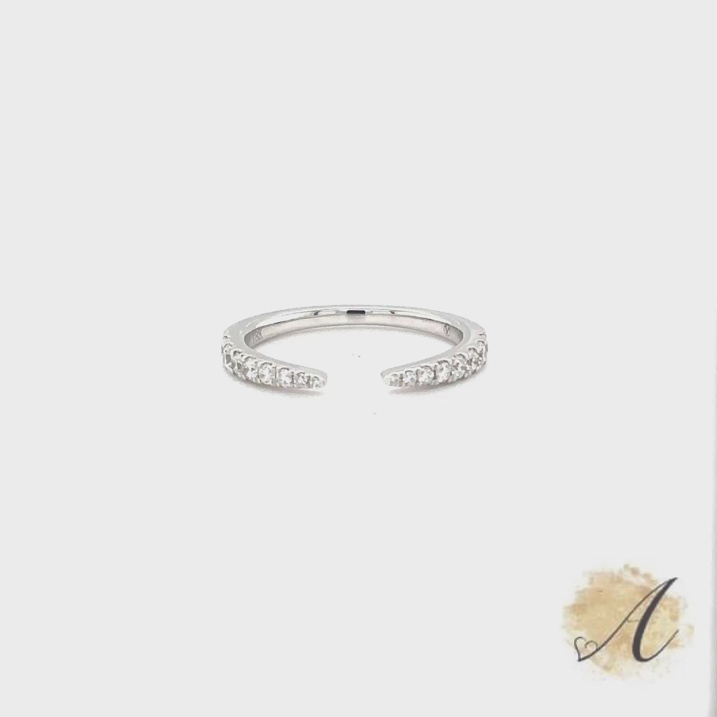 Pinched Diamond Ring