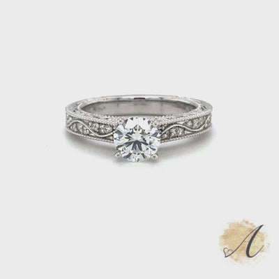 Beautiful White Gold Engagement Ring Setting