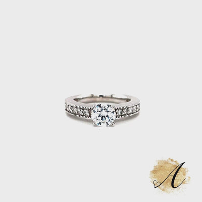 Faux Channel Engagement Ring Setting