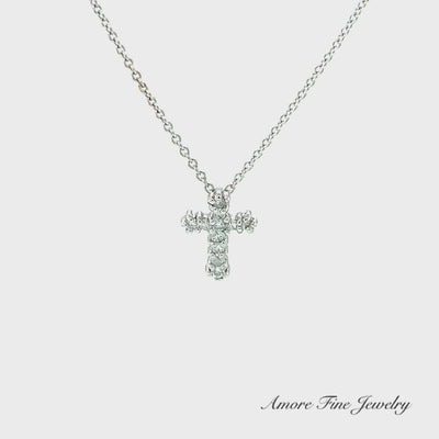 Petite Diamond Cross Pendant