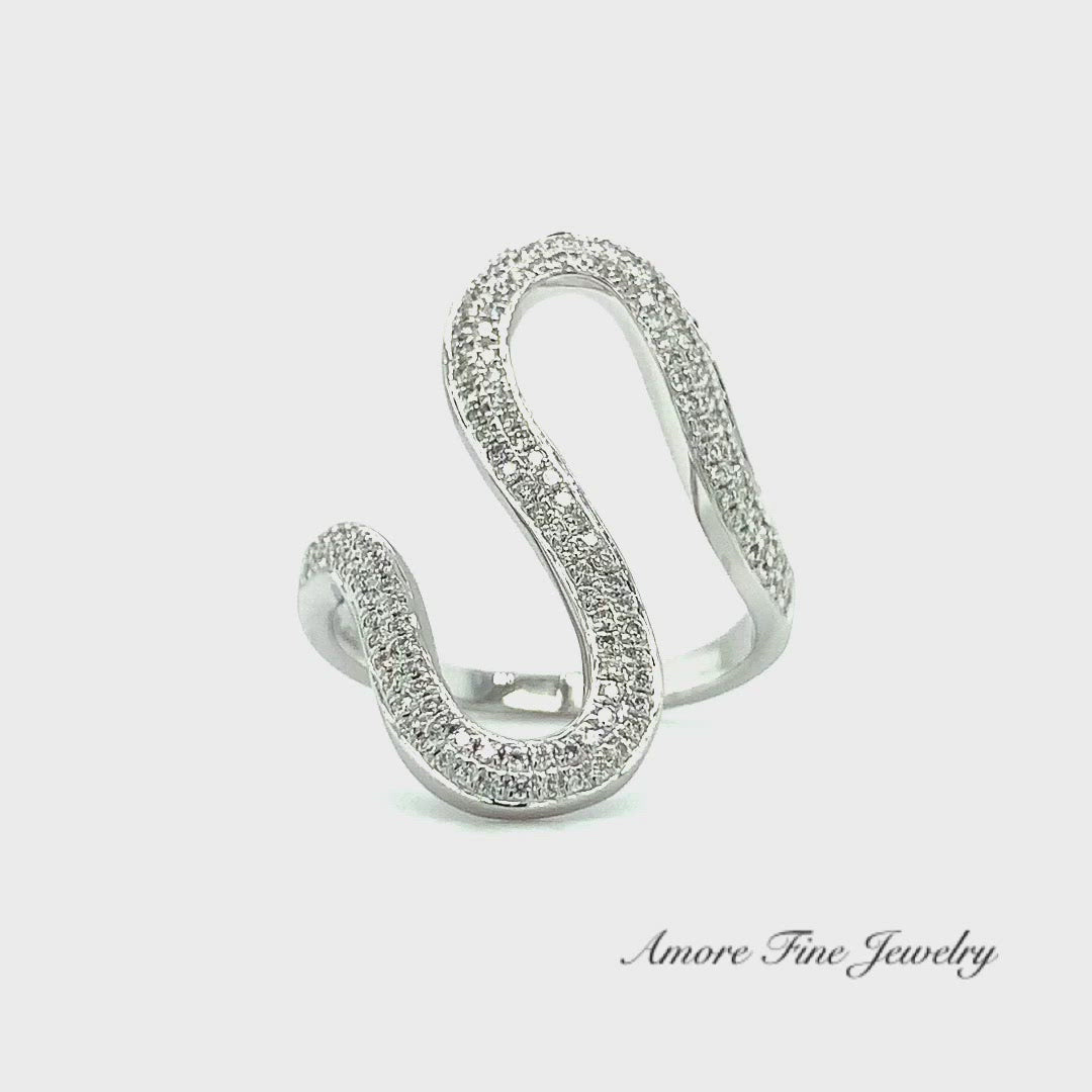 Diamond Fashion Ring In 18kt White Gold