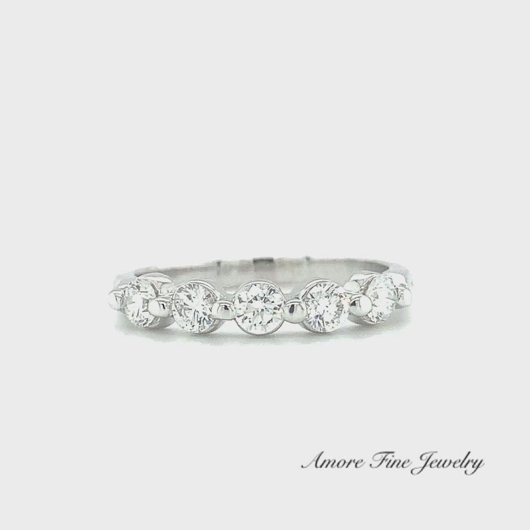 Quintessential Round Diamond Wedding Ring