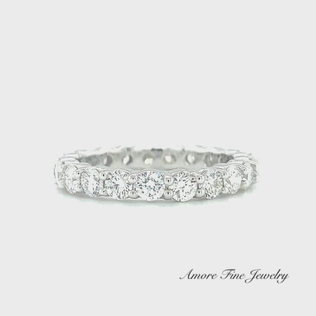 Round Diamond Eternity Wedding Ring