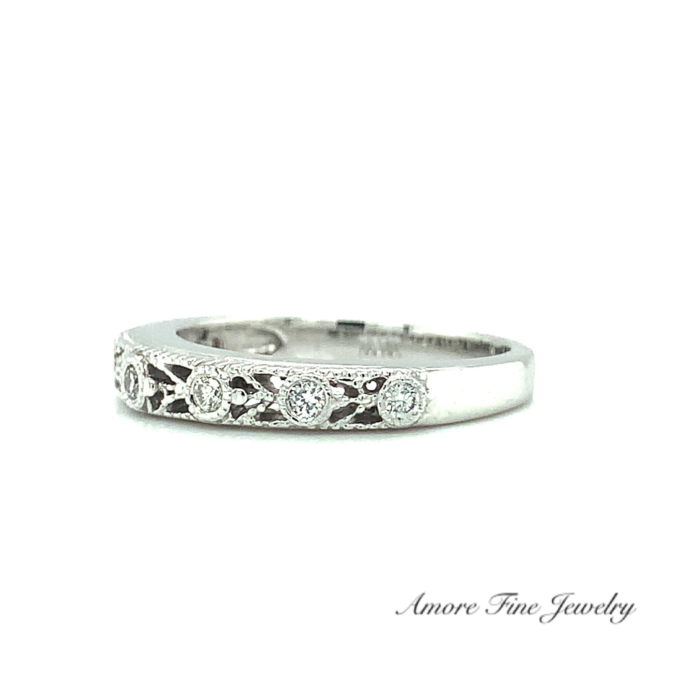 Ornate Diamond Wedding Ring