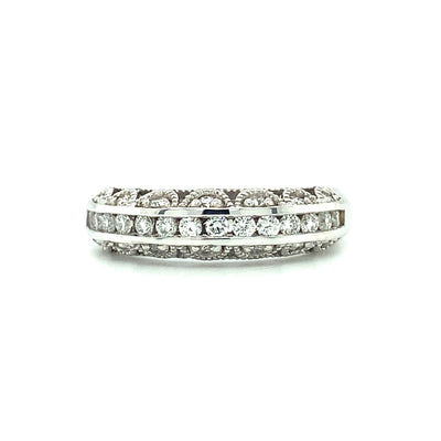 Channel Set Diamond Wedding Ring