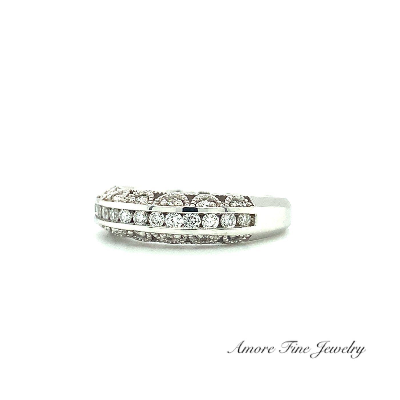 Channel Set Diamond Wedding Ring