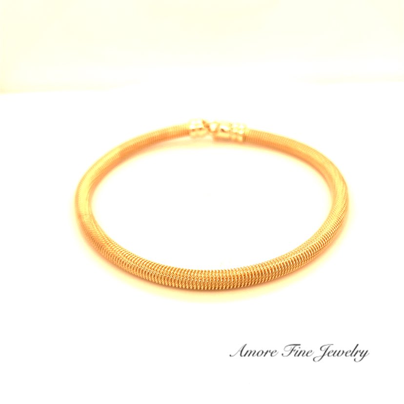 Flexible Gold Bangle Bracelet