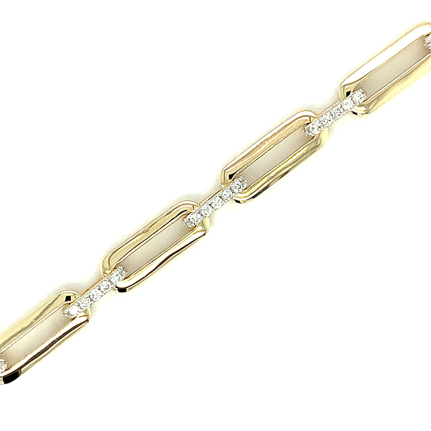 Paperclip Diamond Bracelet