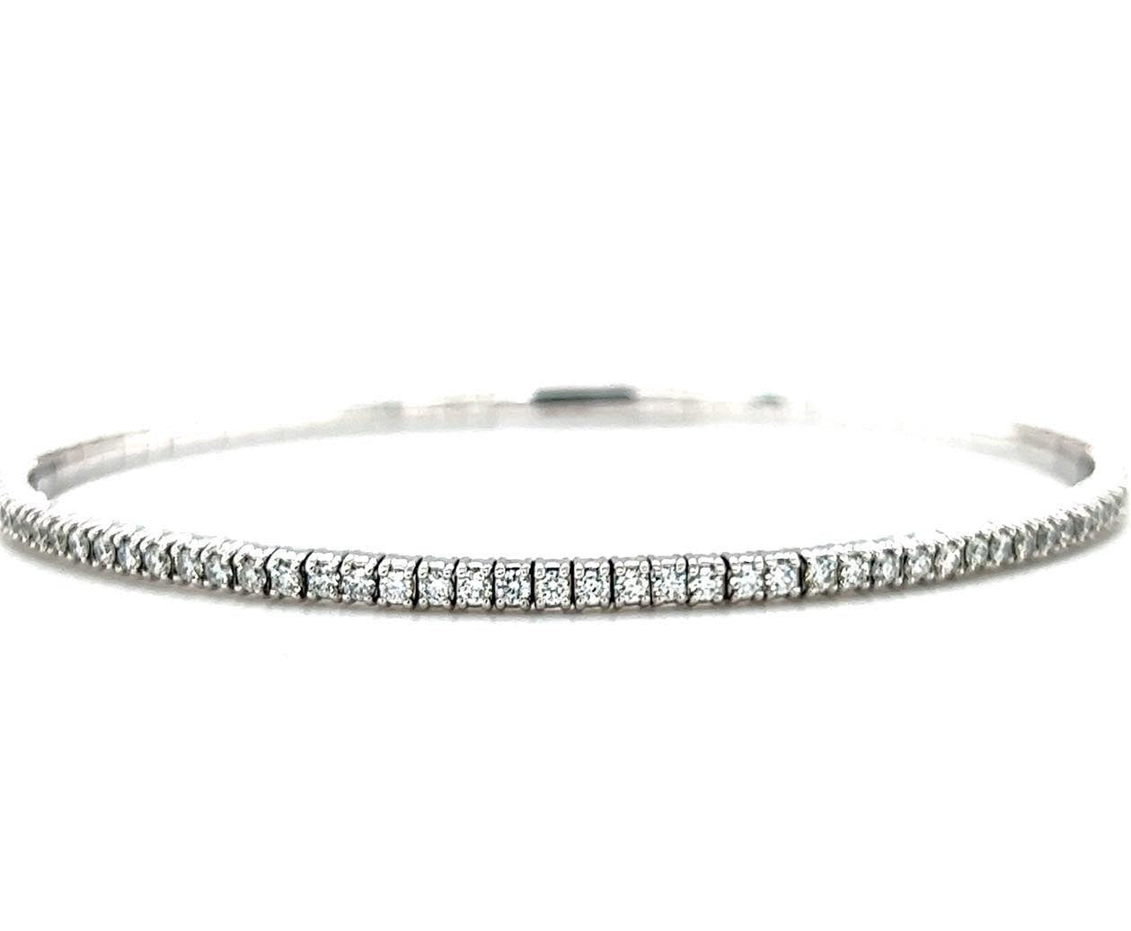 Flexible Bangle Diamond Bracelet