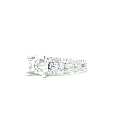 .55 Carat Total Weight Diamond Engagement Ring Setting