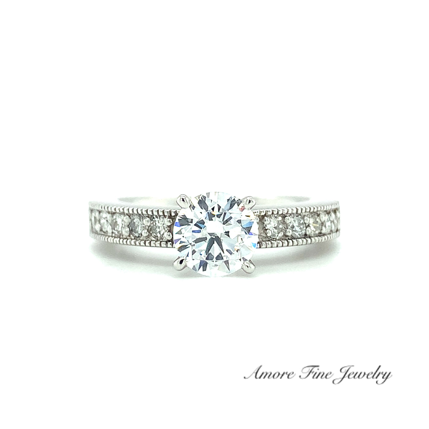 Faux Channel Engagement Ring Setting