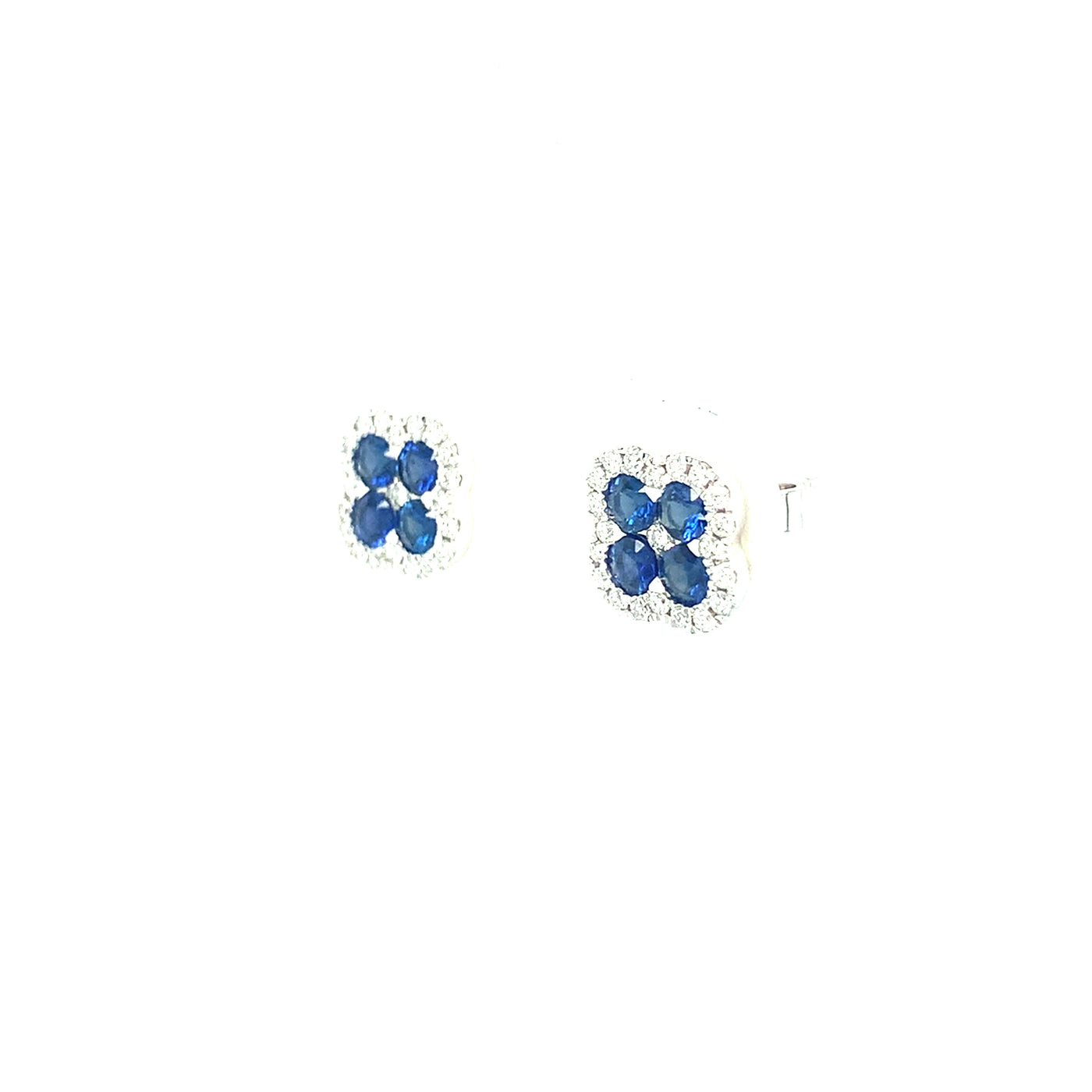 Sapphire Diamond Earrings