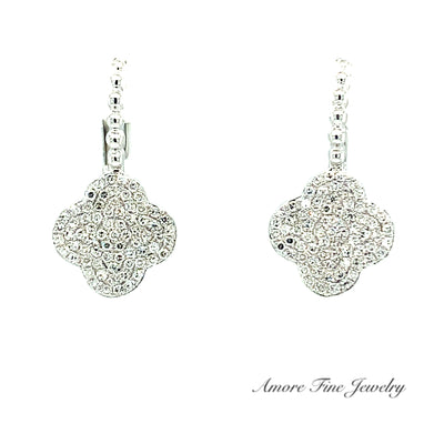 Flower Cluster Diamond Earrings