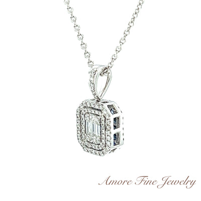 Double-Sided Diamond & Sapphire Pendant