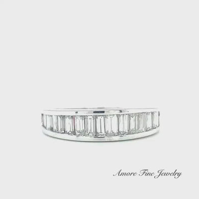 Baguette Ladies 1.25 ct. Diamond Wedding Ring, close out